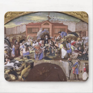 Fisken marknadsför på Les Halles, c.1660 Musmatta