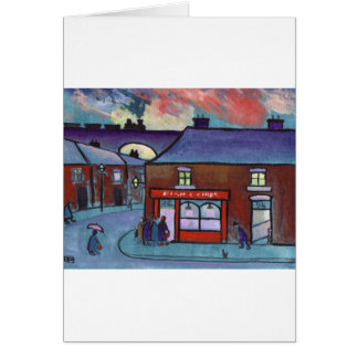 FISKEN OCH CHIPEN SHOPPAR HÄLSNINGSKORT