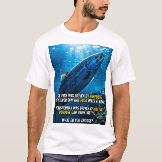 Fisken och Fiskaren Filosofiska Citat T Shirt