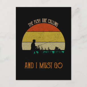 Fisken ringer och jag måste gå vykort