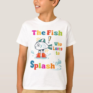 Fisken som kärlek till stänk t shirt