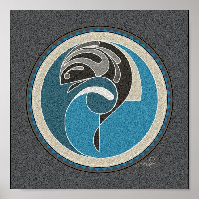 Fiskens grått-bakgrund poster (Framsidan)