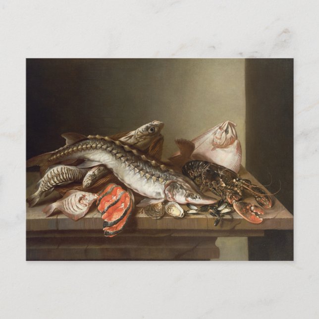 Fiskens liv på Bord Vykort (Framsida)