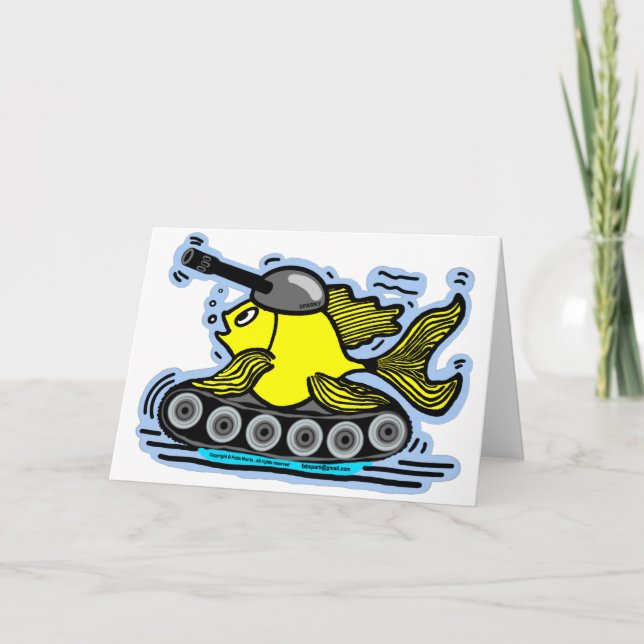 Fiskens tank kort (Framsida)