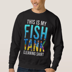 Fiskens Tank Städning Aquarium 1 Lång Ärmad Tröja
