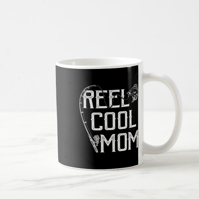 Fiskentusiast Present Rulle Cool Mamma Fiskare Pri Kaffemugg (Höger)
