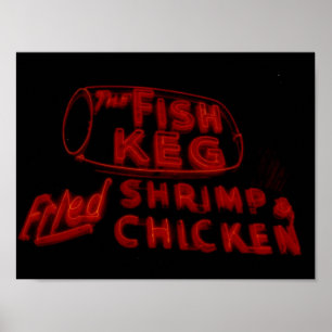 Fiskenycklarna Gorgous Neon Poster