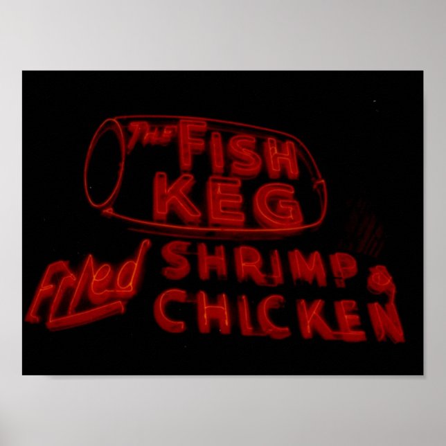 Fiskenycklarna Gorgous Neon Poster (Framsidan)