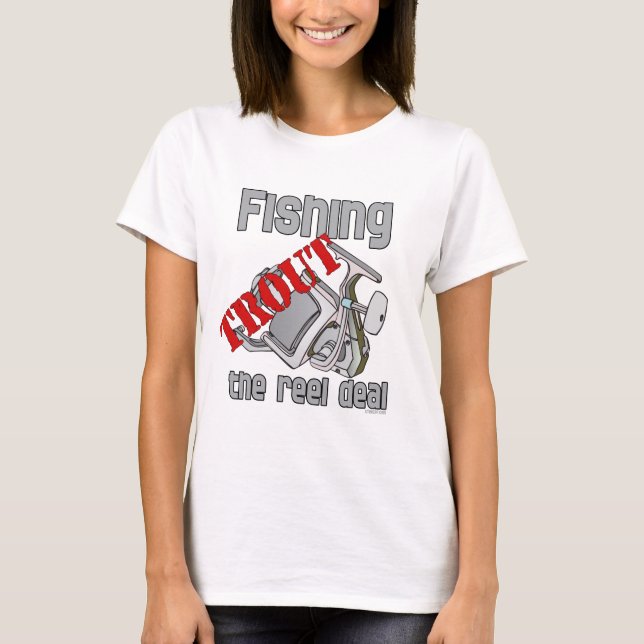 Fiskeöring på Reel Deal T Shirt (Framsida)