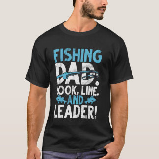 Fiskepappa krok, lina och ledare! Fiskepappa T Shirt
