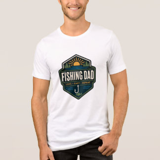 Fiskepappa Sjö Gjuter Upprepa Vintage Märke Kläder T Shirt