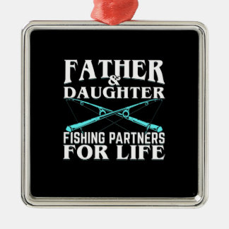 Fiskepartner för Fisher Far och Dotter Julgransprydnad Metall