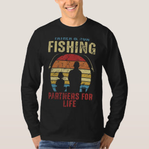 Fiskepartner i far och Son för livet för fadern T Shirt