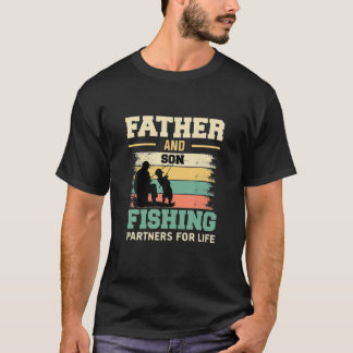 Fiskepartner i far och Son för livet T Shirt