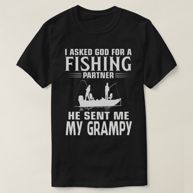 Fiskepartner som han skickade mig MY GRAMPY T Shirt (Design framsida)