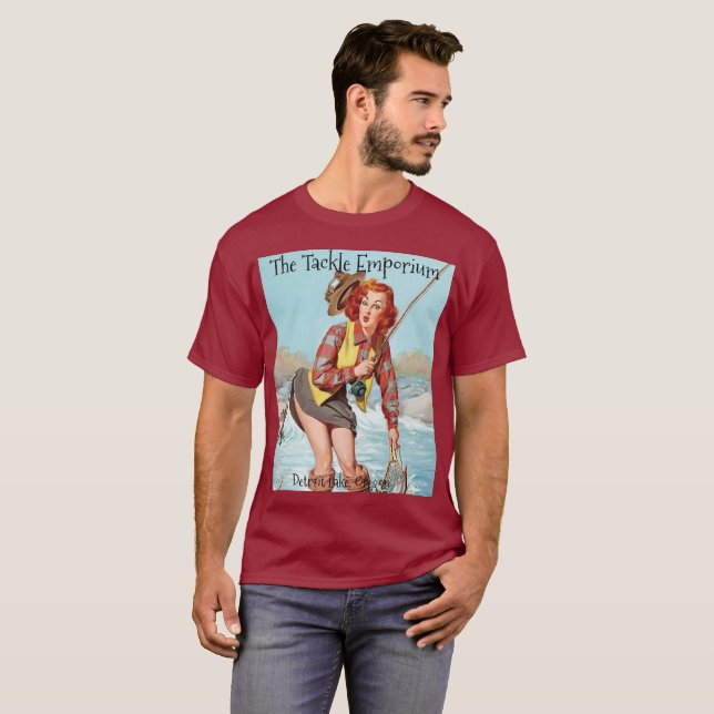 Fiskepinup Tee (Hel framsida)