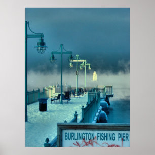 Fiskepir Burlington Vermont Poster