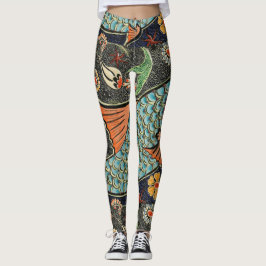Fiskeplanskonst Leggings