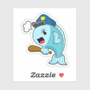 Fiskepolisens poliskår klistermärken