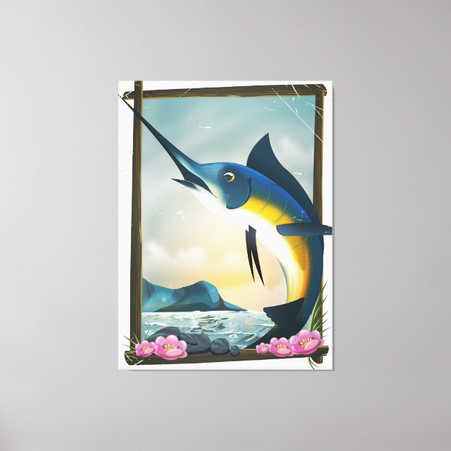 Fiskeposter Canvastryck (Framsida)