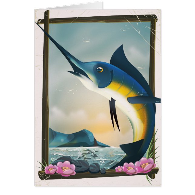 Fiskeposter Hälsningskort (Framsidan)