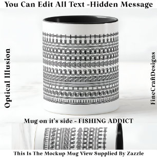 Fiskerådgivare Gömt meddelande - Funny Novelty 111 Mugg