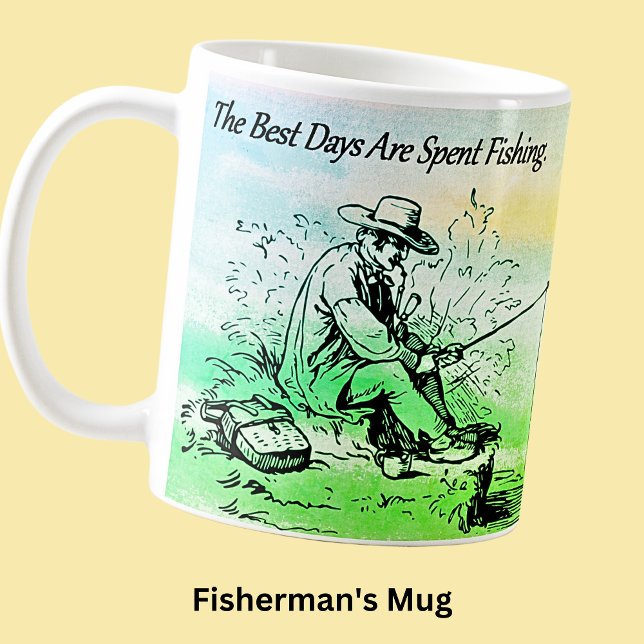 Fiskeredagar, bästa dagar kaffemugg (Skapare uppladdad)