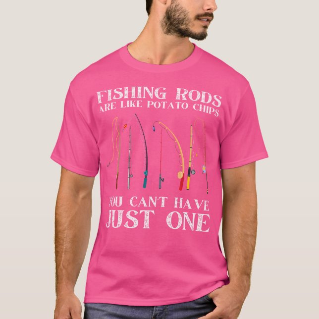 Fiskeredskap är som Potato Chip Funny Fisherman T Shirt (Framsida)