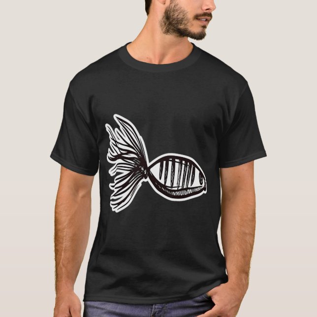 Fiskeredskap fisk fiske sport fiskepresent t shirt (Framsida)