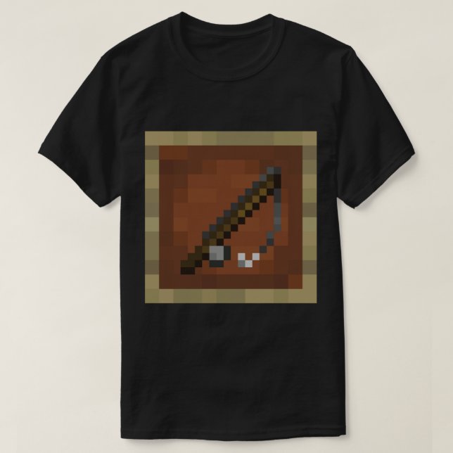 Fiskeredskap i Minecraft T Shirt (Design framsida)