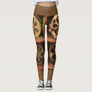 fiskeredskap på hyllor leggings