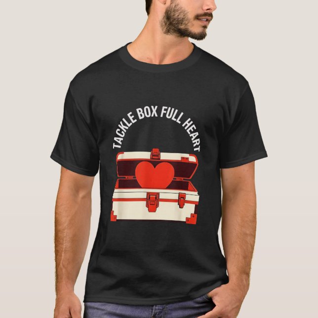 Fiskeredskapsbox Fullt Hjärta  T Shirt (Framsida)