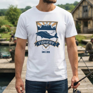 Fiskeri Etableringsår Vintage Berg Fiske T-Shirt