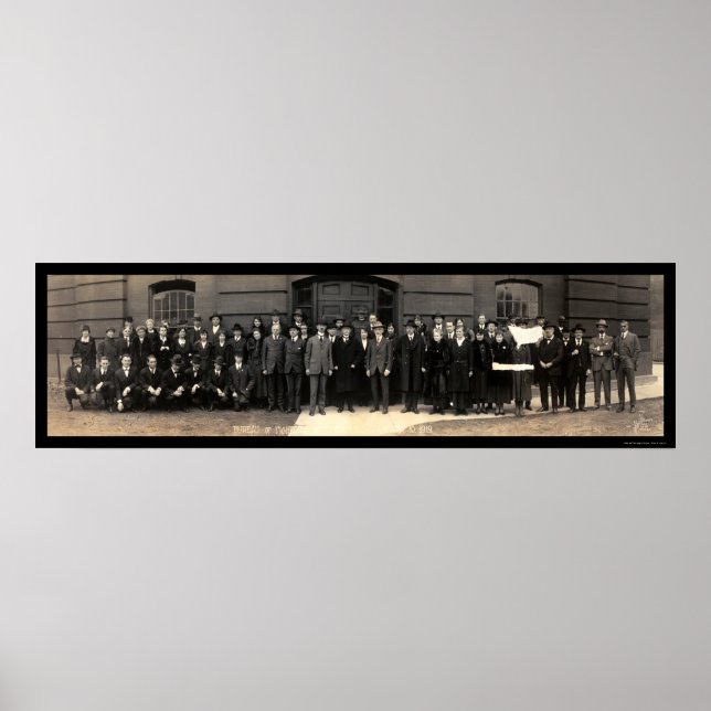 Fiskeribyrån Washington DC Photo 1919 Poster (Framsidan)