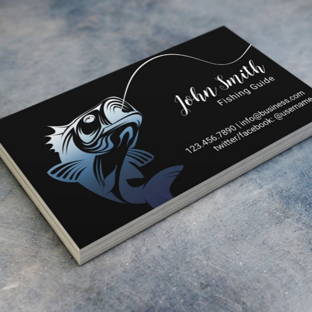 Fiskeriktlinjerna för professionell Fiskefartyg Visitkort (Skapare uppladdad)