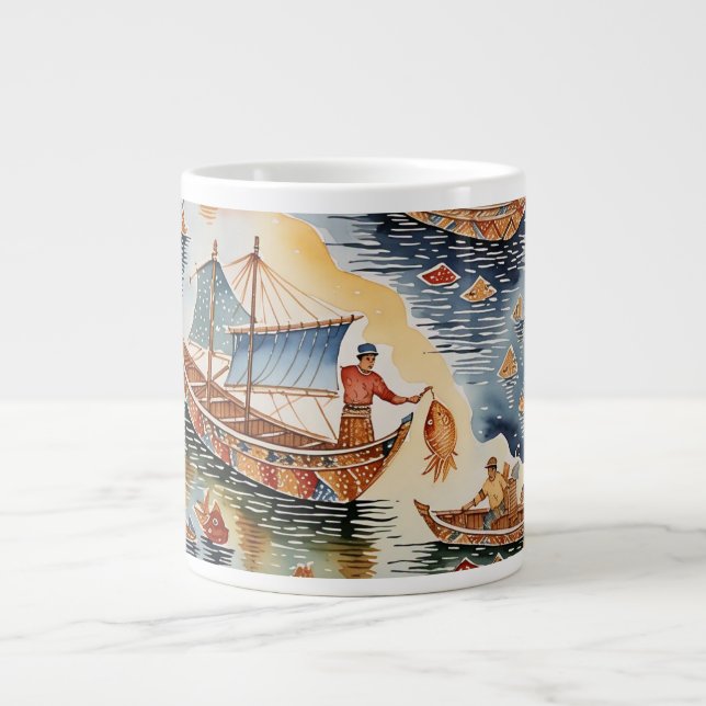 Fiskerimannens Batik Dream,Java Batik Specialty Mu Jumbo Mugg (Framsidan)