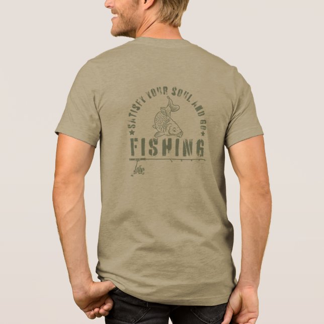 Fiskerimotivation | Karp | tillfredsställa T Shirt (Baksida)