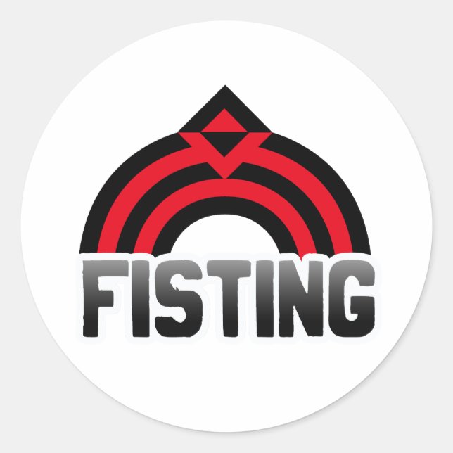 FISKERIRAINBOW RUNT KLISTERMÄRKE (Framsida)