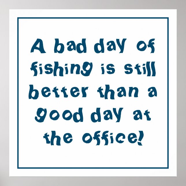 Fiskerman Gift med fiskekvoter Poster (Framsidan)