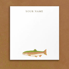 Fiskerman Rainbow Trout Stationery Anteckningsblock