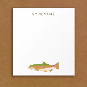 Fiskerman Rainbow Trout Stationery Anteckningsblock