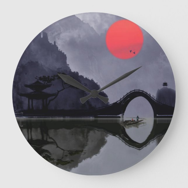 Fiskerman Wall Clock Stor Klocka (Framsida)