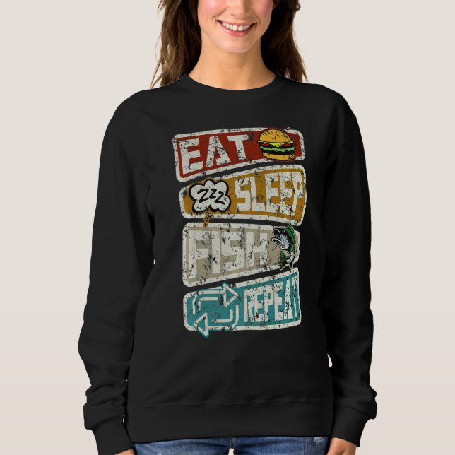Fiskerman, ynkron fisketrutin, upprepningsvinkel f t shirt (Framsida)