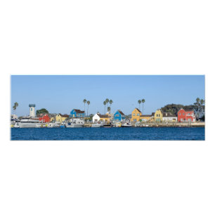 Fiskermannens by - Marina Del Rey, CA Fototryck