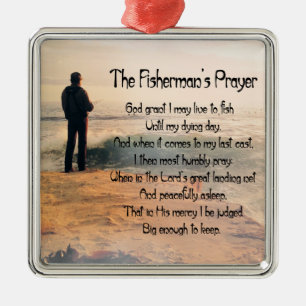 Fiskermans Prayer Julgransprydnad Metall