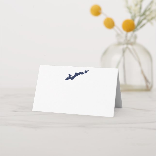 Fiskeröarnas Logotyp - Blå Placeringskort (Framsida)