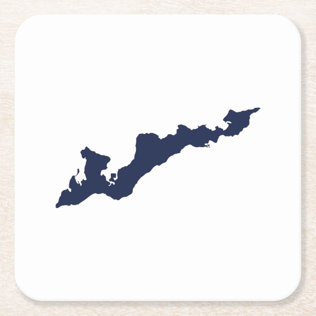 Fiskeröarnas Logotyp Pappra Underlägg - flottan Papper Kvadrat (Framsidan)