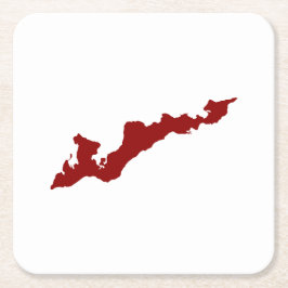 Fiskeröarnas Logotyp Pappra Underlägg - Röda