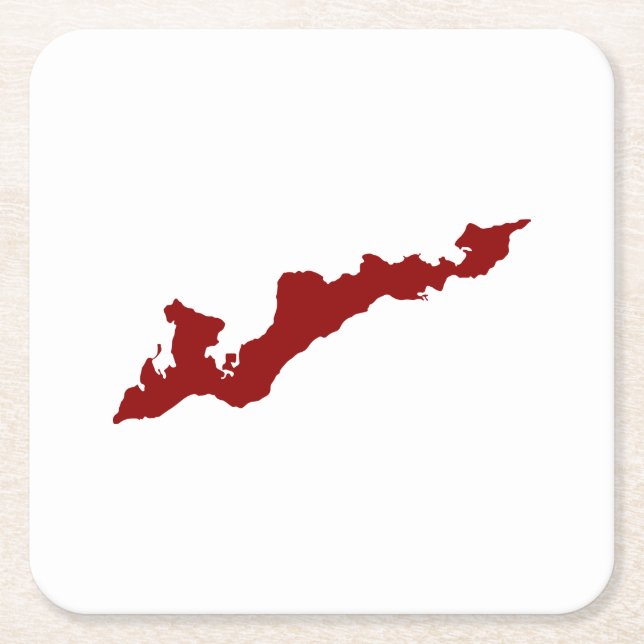 Fiskeröarnas Logotyp Pappra Underlägg - Röda (Framsidan)