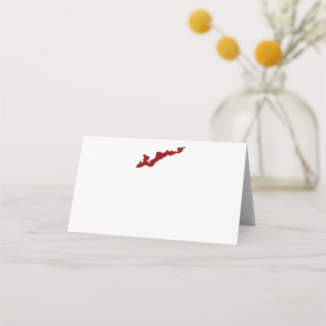 Fiskeröarnas Logotyp - Röda prickar Placeringskort (Framsida)